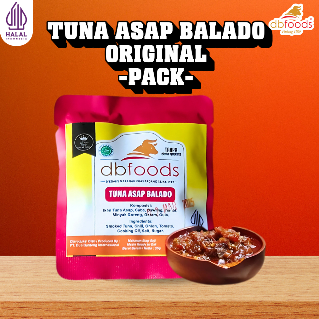 

DBFOODS Tuna Asap Balado isi 5 pack Siap Makan Praktis Asli padang