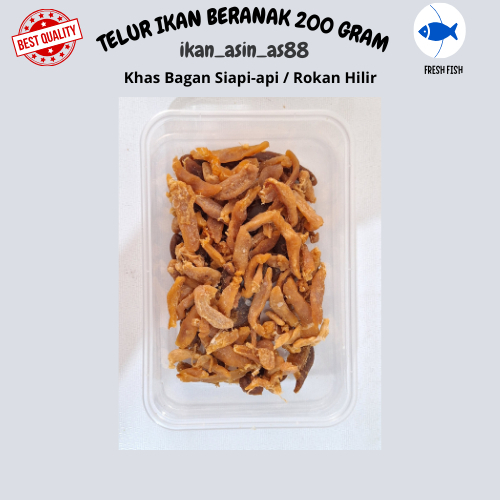 

IKAN ASIN TELUR IKAN BERANAK/TELUR IKAN BERANAK/TELUR IKAN 200 GRAM