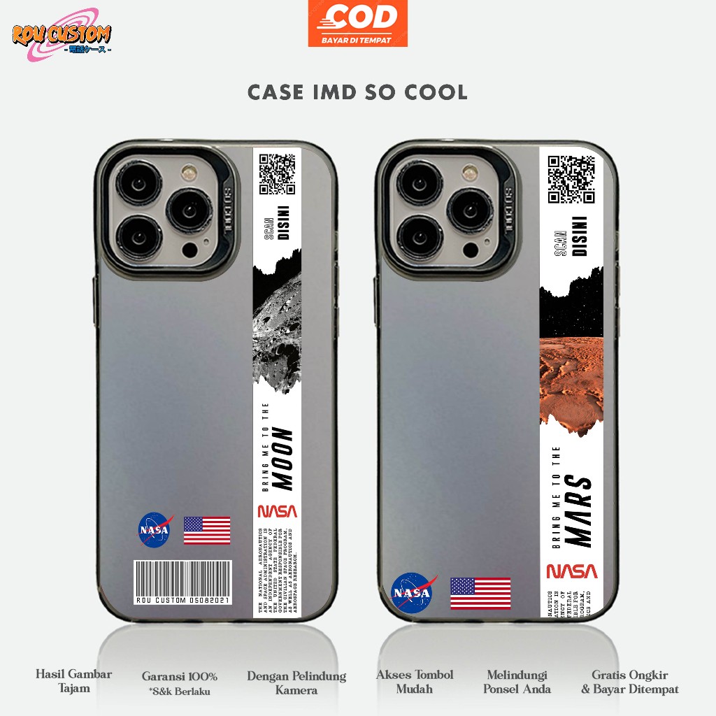 CASE OPPO A3X A3 PRO F11 F7 A1K RENO 4 12 PRO 12F  SO COOL HOLOGRAM PREMIUM MATTE - Motif NASA TICKE