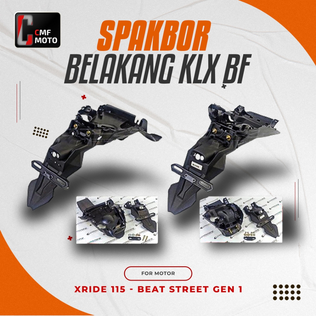 SPAKBOR BELAKANG KLX BF PNP MATIC / SPAKBOR BELAKANG KLX BF PNP XRIDE 115, BEAT STREET GEN 1 / SPAKB