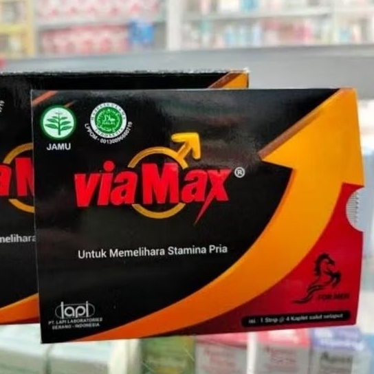 VIAMAX STRIP 4 KAPLET  SUPLEMEN UNTUK MEMELIHARA STAMINA PRIA