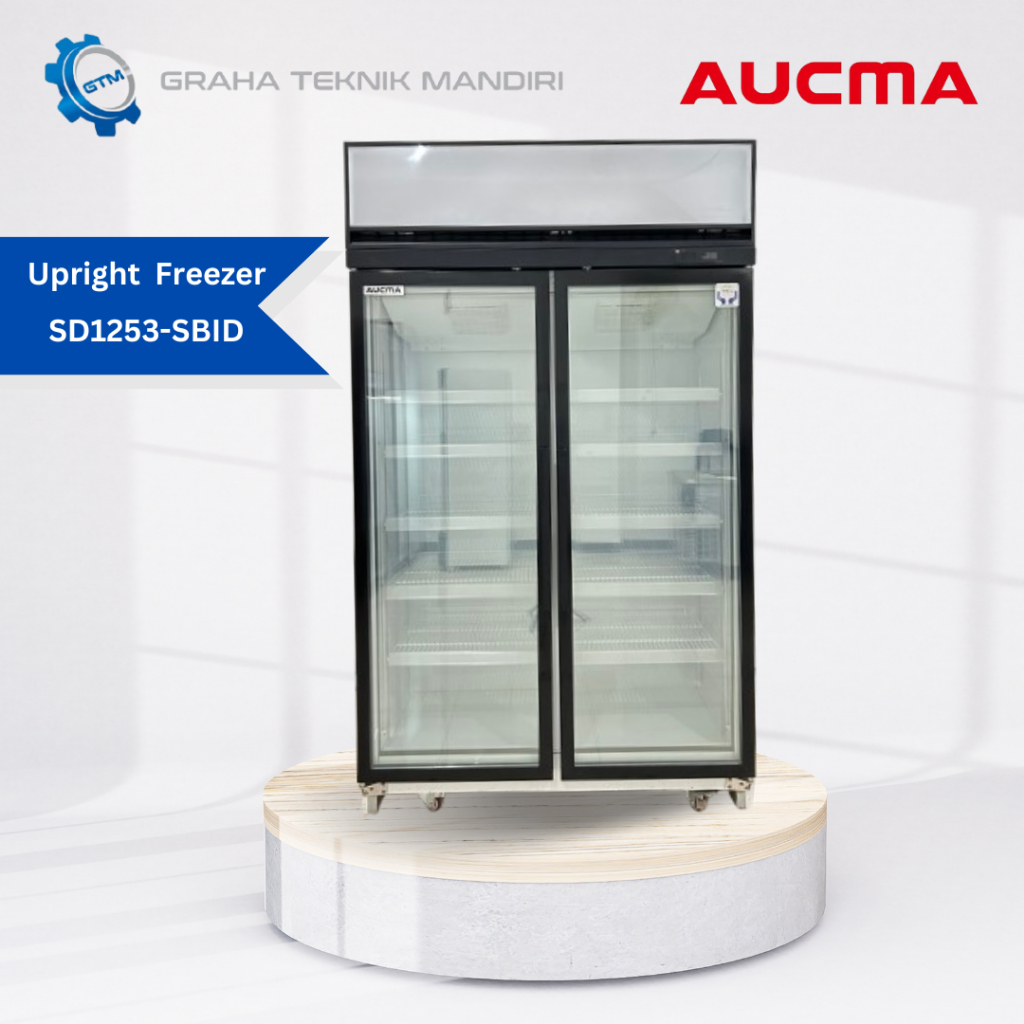 Aucma Upright Freezer SD1253-SBID (EXT DISPLAY)