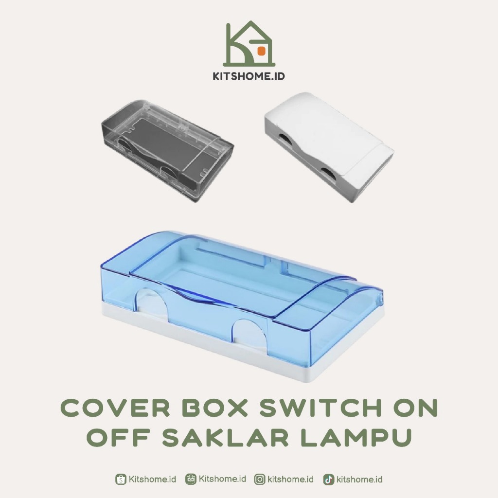 cover box kotak tutup pengaman double tempel dinding tembok switch on off saklar lampu colokan steke