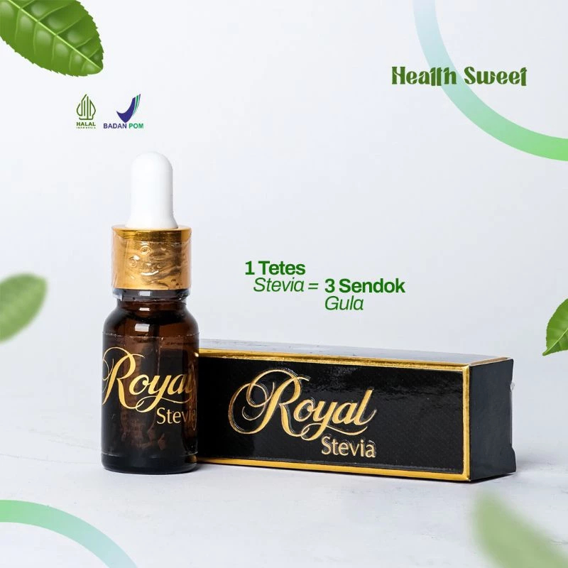 

Royal Stevia Pemanis Alami 10 ml HALAL MUI BPOM | Botol Kaca