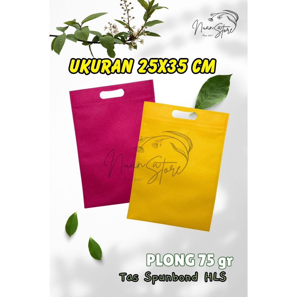 

TAS SPUNBOND PLONG (OVAL) 25X35 CM 75GR POLOS UNTUK TAS SOUVENIR, SYUKURAN, MENGENANG, PROMOSI, BANSOS,DLL