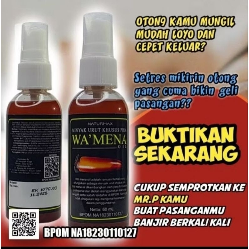 (privasi aman)Minyak Wamena daun 3 jari original 100% Papua, pembesar M r