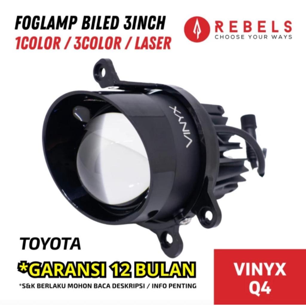 ORIGINAL FOGLAMP VINYX 3 Warna 3inch ORIGINAL BERGARANSI Toyota dan Universal/Honda