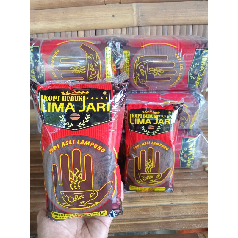 

1 Kg Kopi Bubuk Robusta Lampung cap LIMAJARI ( 5 bks 200gr )