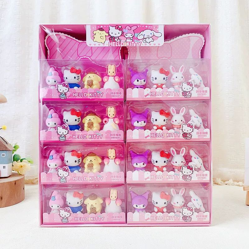 

Penghapus Sanrio 1 set 4 in 1 Penghapus Kuromi 3D Erasers 1 set Pengapus Karet