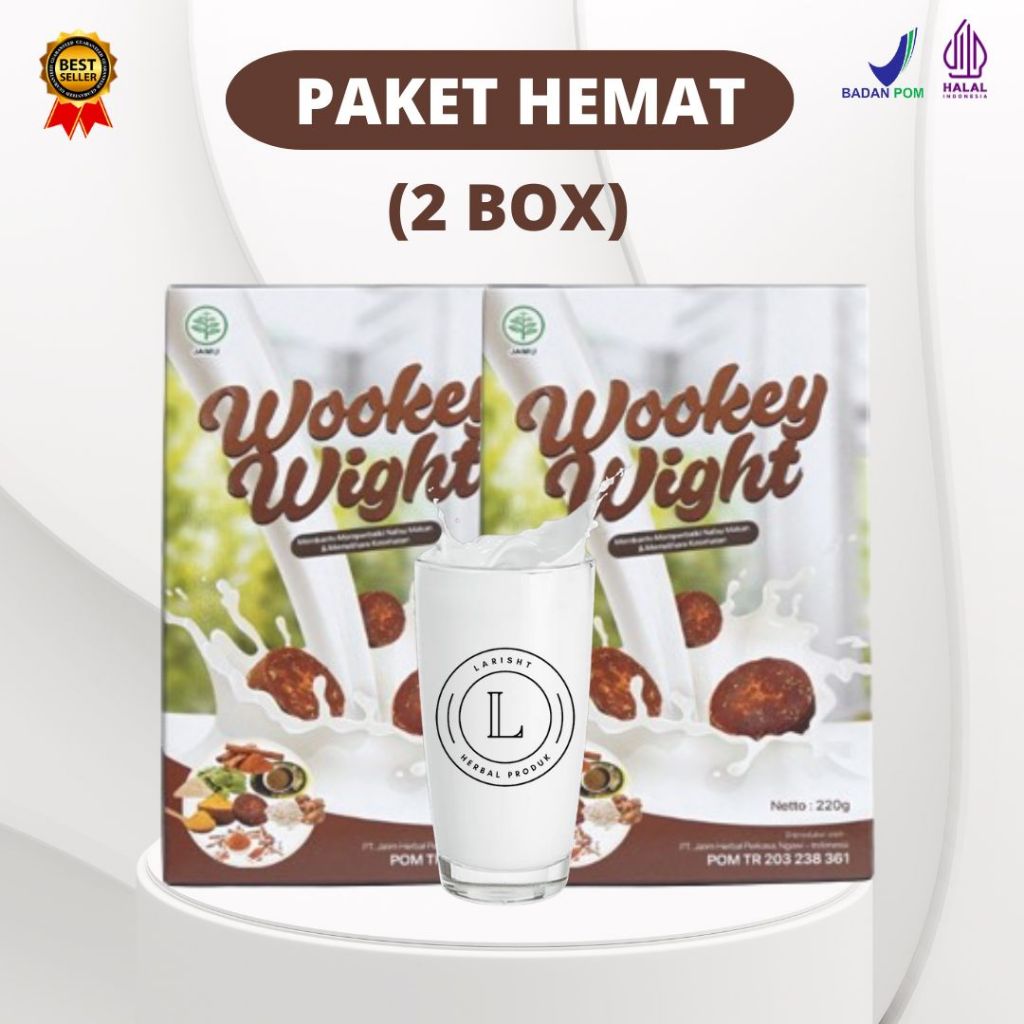 

PAKET HEMAT (2 BOX) - Wookey Weight Susu Penambah Berat Badan dan Nafsu Makan Paket 2 Box