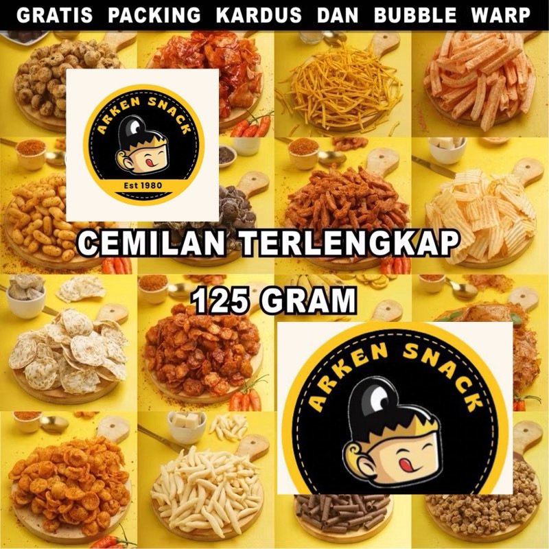 

SNACK/CEMILAN TERLENGKAP JAKARTA 125gr ( BASRENG / CHUBA / KERIPIK BAWANG / CENDOL KEJU / MAKARONI / TWIST CORN / STIK BALADO / TALAS / LANTING BAWANG / KERUPUK KULIT / SINGKONG ASIN / USUS / TAHU / SEBLAK)