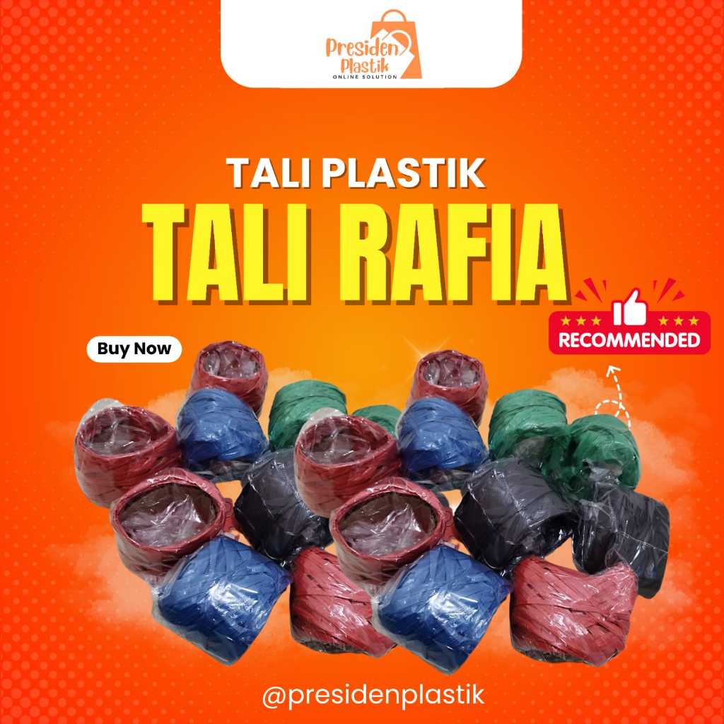 

Tali Rafia/ Tali Rafia Ecer/ Tali Rapia Plastik/Tali Rafia warna warni/Tali Plastik