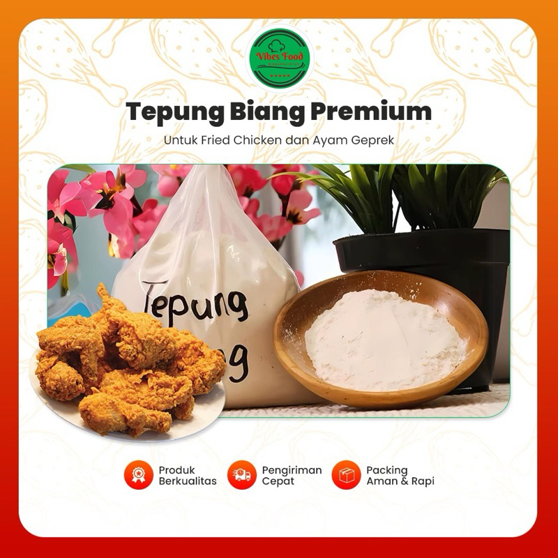 

(TERMURAH) Tepung Biang KFC PREMIUM 1Kg DAN 1/2 Kg. COGS RENDAH/CUAN LARIS. KFC Fried Chicken Ayam Geprek | Tepung Serbaguna