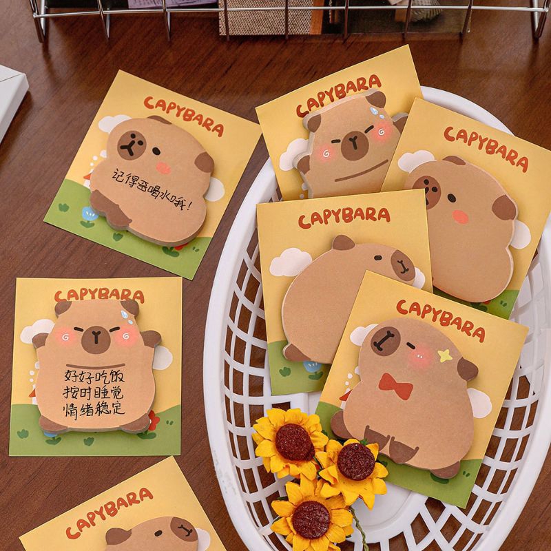 

Sticky Note Lucu Motif Capybara / Memo Stiker Capybara / Sticker Note