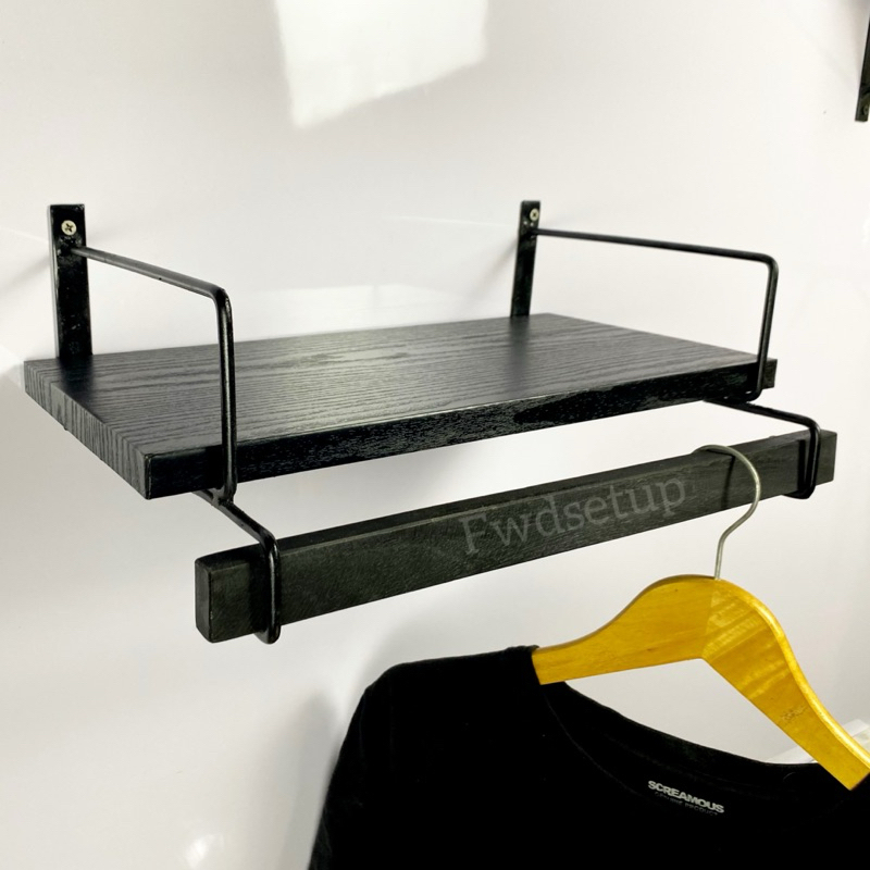 Rak Gantungan Pakaian Rak Gantungan Baju Besi Dinding Tempel