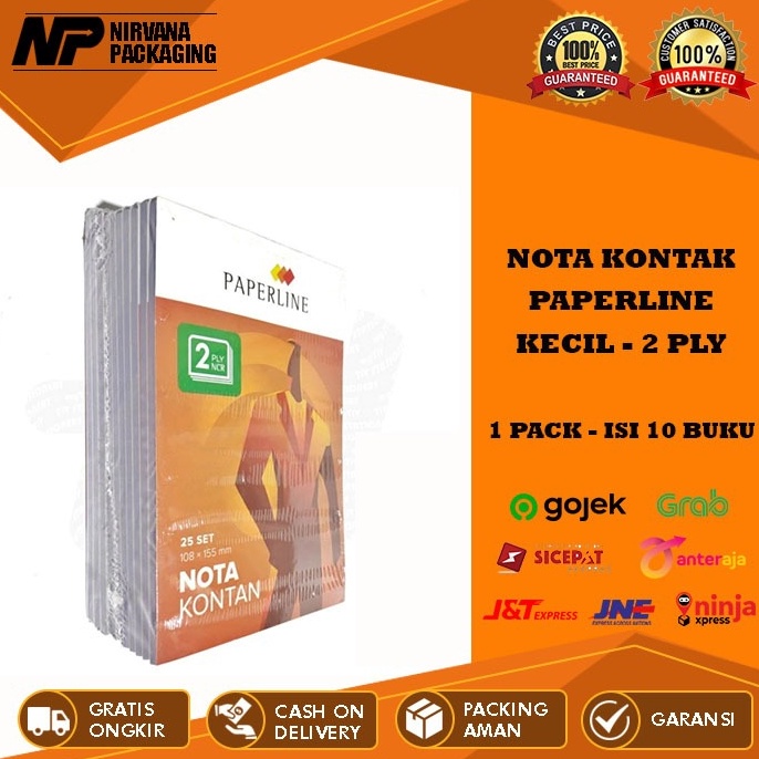 

KODE M56D NOTA KONTAN KECIL 2 PLY 2PLY PAPERLINE 2 RANGKAP K2 PPL 1 PACK ISI 1 BUKU