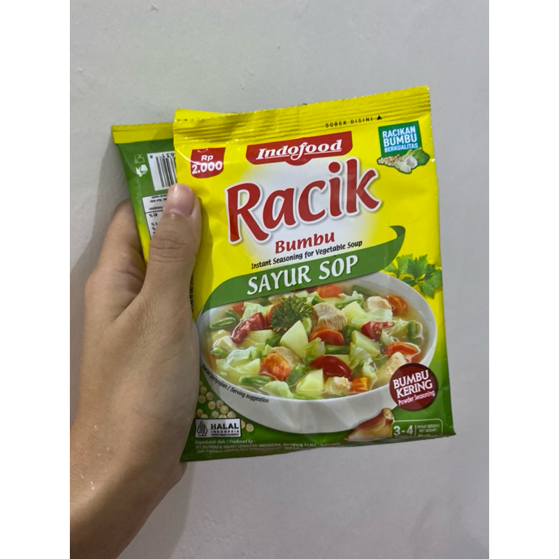 

Racik Bumbu Sayur Sop Indofood isi 4 Exp 30 Nov 2024