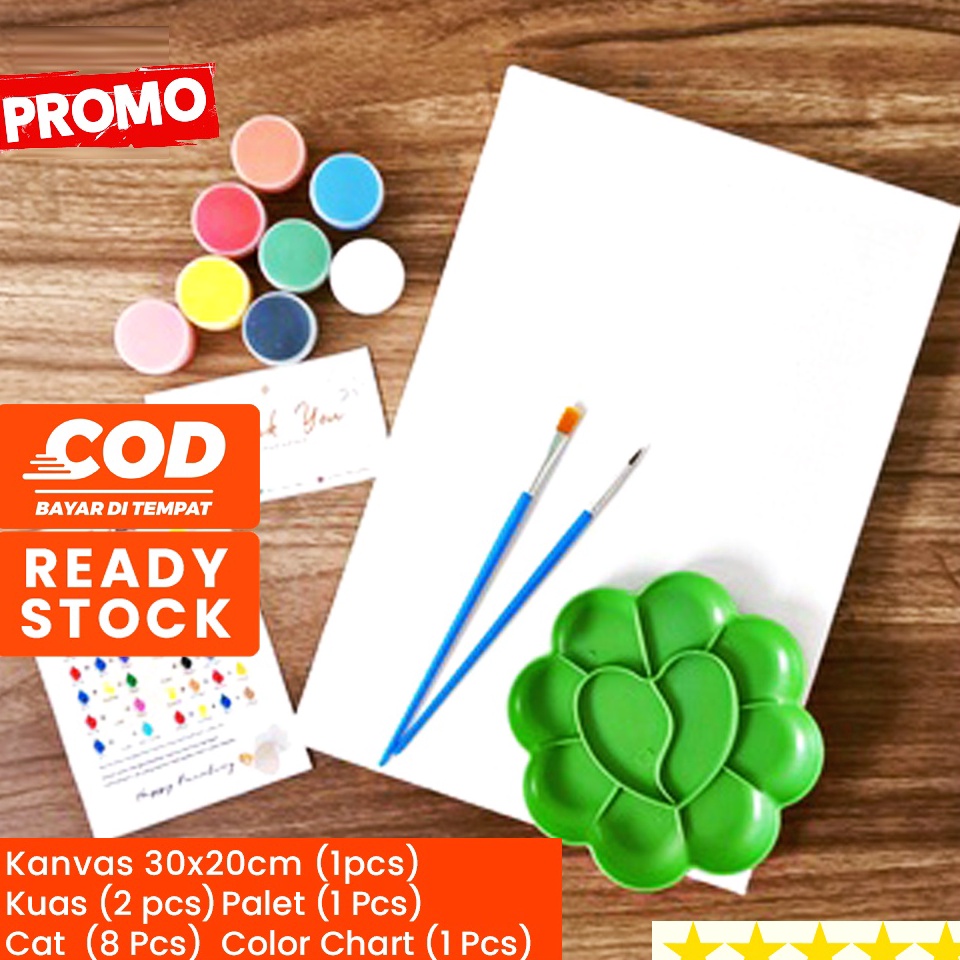 Update Keren Paket Alat Lukis Lengkap 1 Set KANVAS