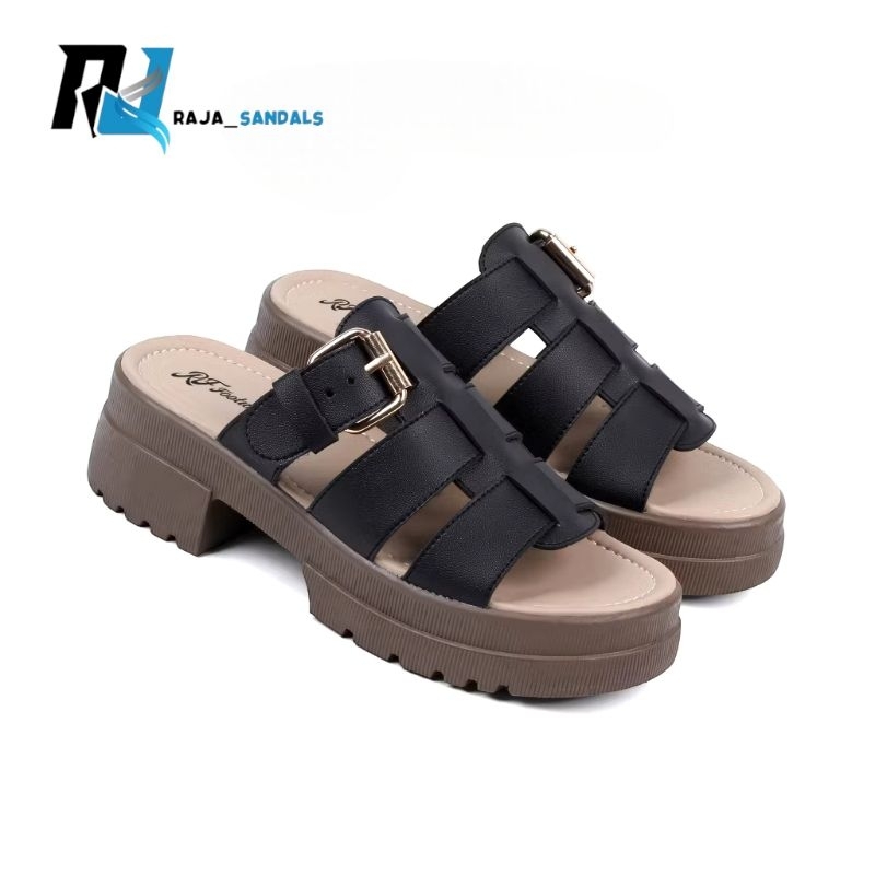 PROMO RAJA_SANDALS WOMEN SANDAL WEDGES WANITA TERBARU KOREAN STYLE SENDAL SELOP WEDGES CEWEK