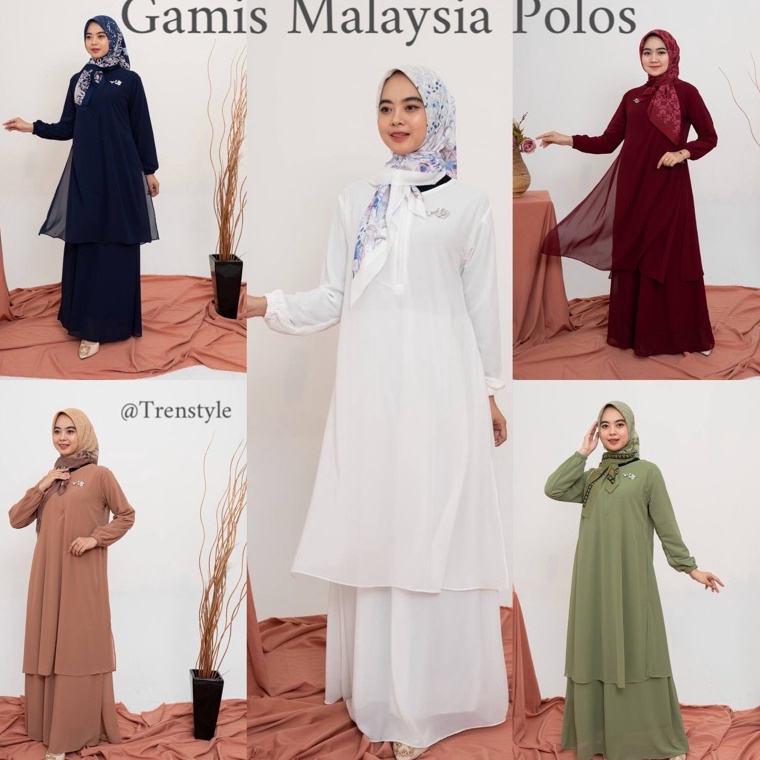 KODE J52B BAJU GAMIS MALAYSIA BAJU KURUNG MALAYSIA POLOS PREMIUM BUSUI FRIENDLY