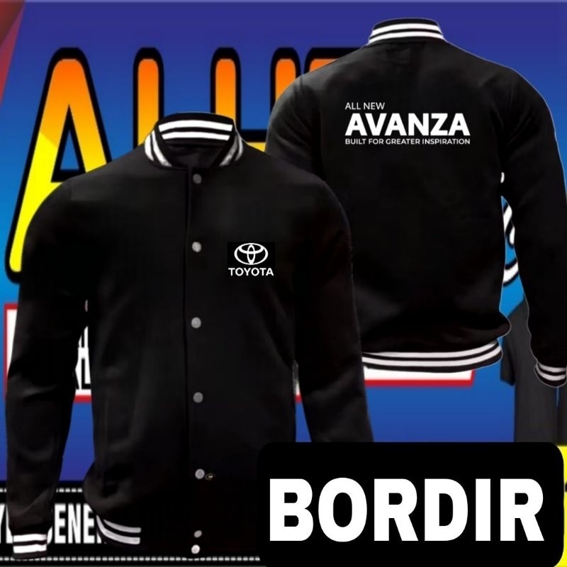 Jaket bordir Toyota Avanza Jaket Toyota Avanza Jaket baseball Toyota Avanza Jaket varsity Toyota Ava