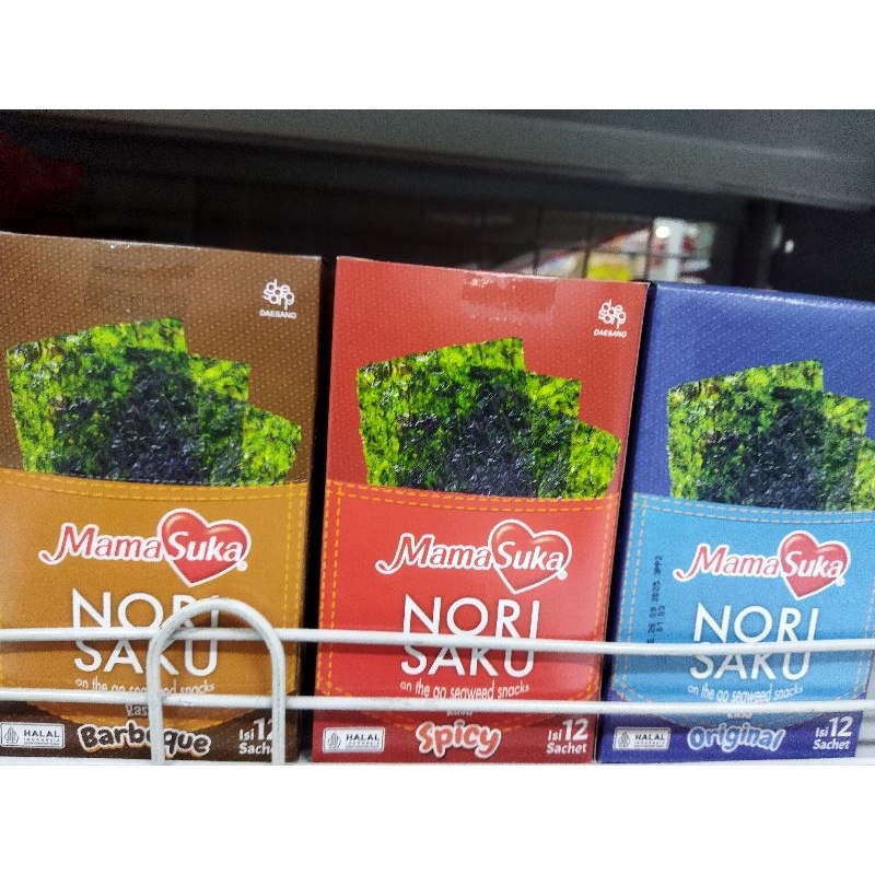 

mamasuka nori saku isi 12 sachet x 2gr box