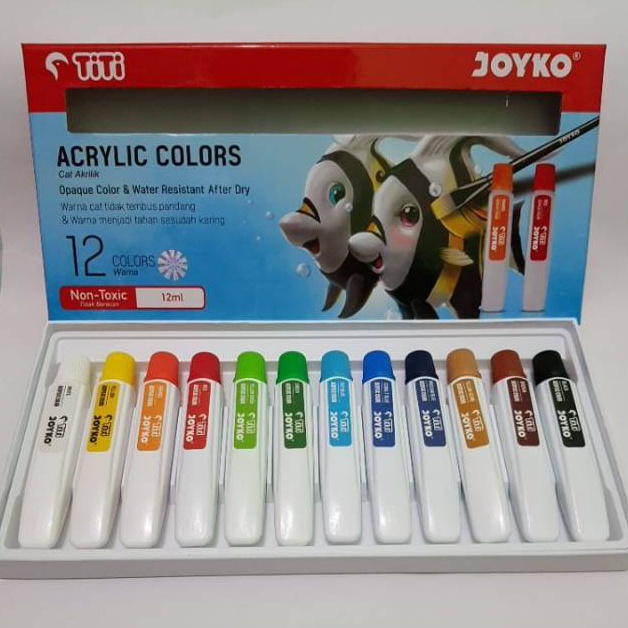 

KODE J48L cat acrylic joyko Ac12 warna