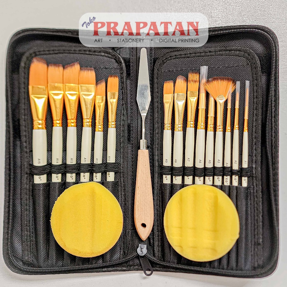

KODE F93P Kuas Lukis Set Joyko Art Brush BRS12 Paint Brush Set