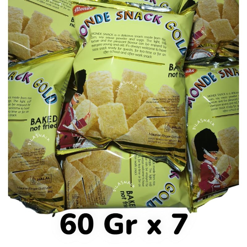 

Serena Snack Gold 60 gr 1 paket isi 7 bungkus Monde Serena krupuk Serena gold termurah