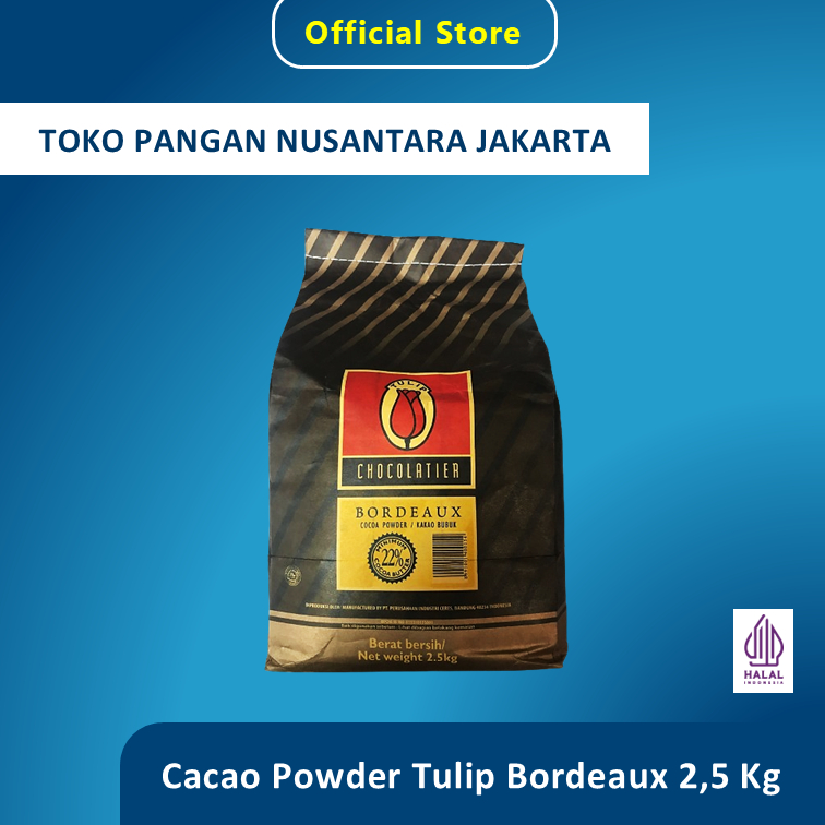 

Chocolatier Bordeaux Merk Tulip Cocoa Pure - Coklat Bubuk 100gr