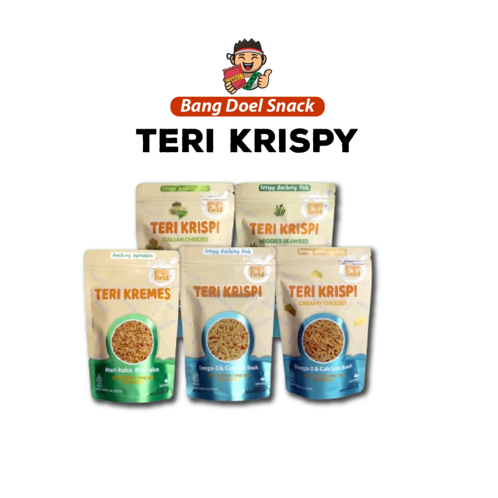 

Gogofield - Teri Krispi 30gr & Teri Kremes 100gr Sehat No MSG