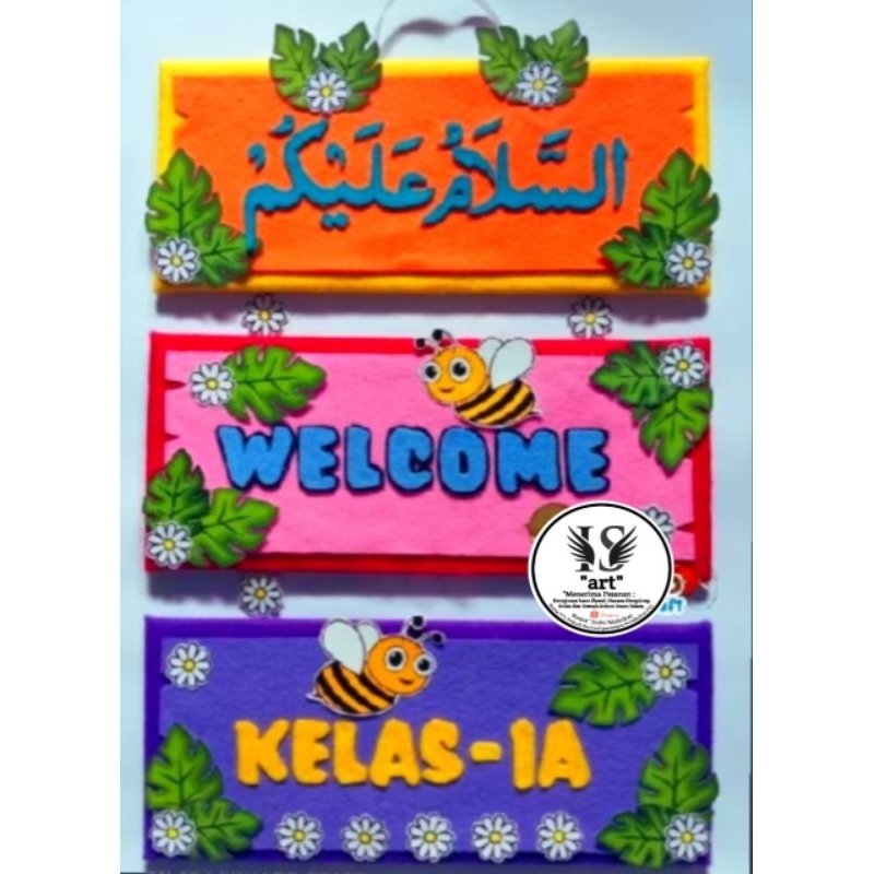 Hiasan dingding Kelas/TK/SD/SMP/SMA/Kerajinan kain flanel/Aksesoris/Dekorasi/Hiasan Dingding Ruangan