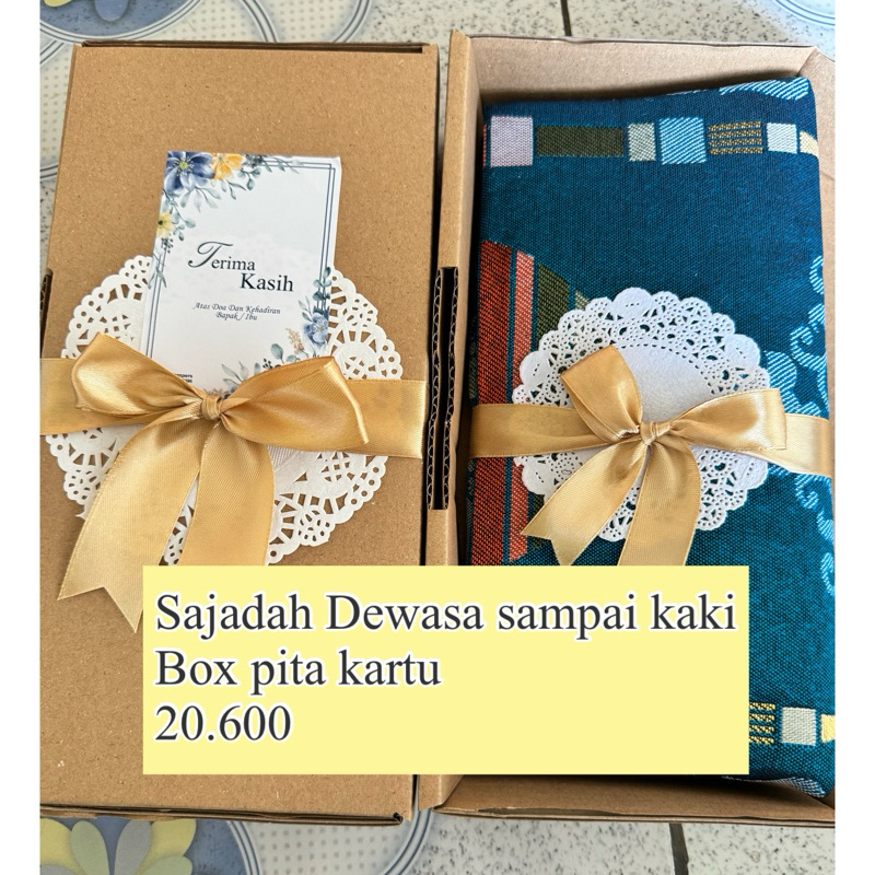 READY Sajadah besar Dewasa souvenir tahlil khitan haul umroh haji