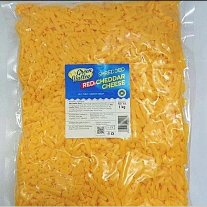 

Red Cheddar Cheese Shredded (parut) 1kg