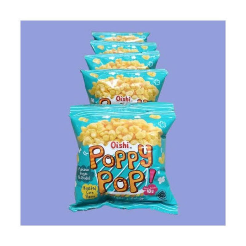 

Oishi poppy pop rasa jagung bakar 1 renteng isi 10pcs / Oishi poppy pop sachet