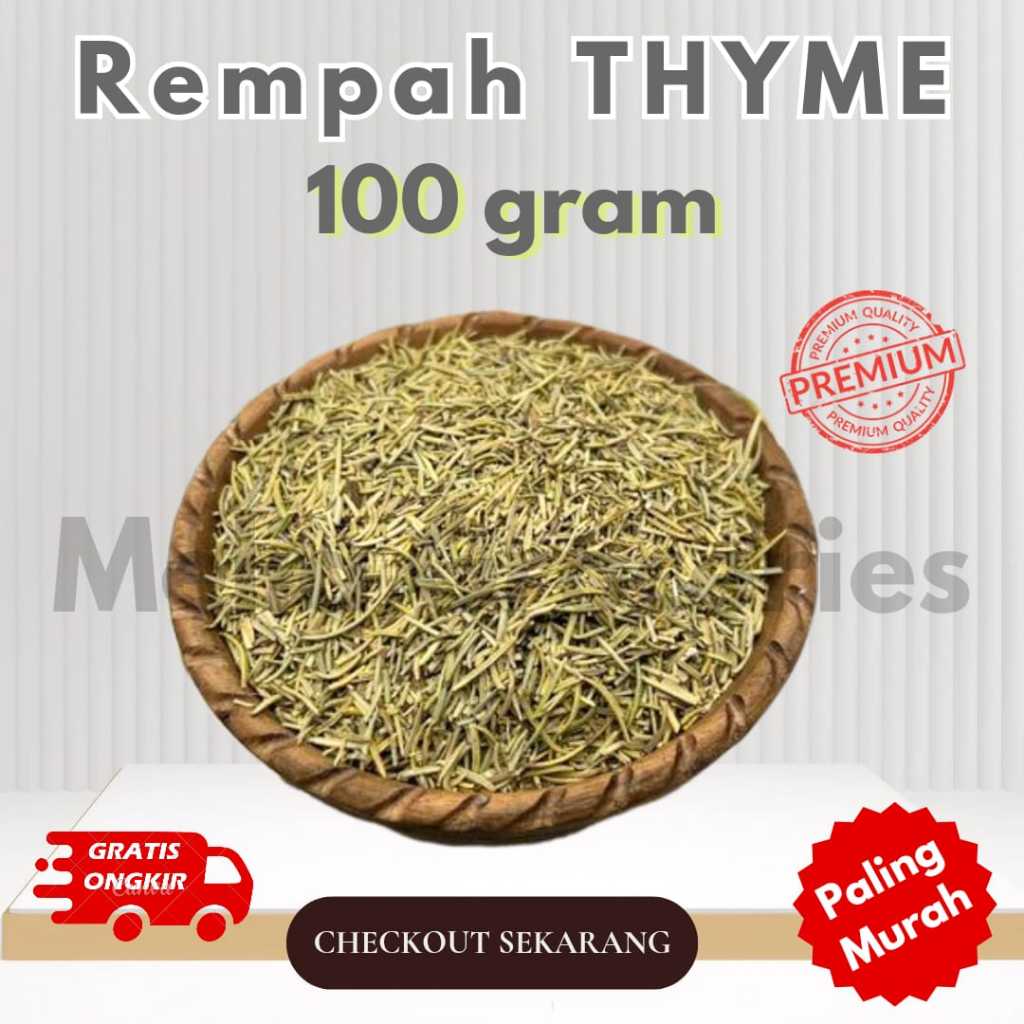 

Daun Kering Thyme 100gr / Bumbu Eropa / Bumbu Tambahan Masakan