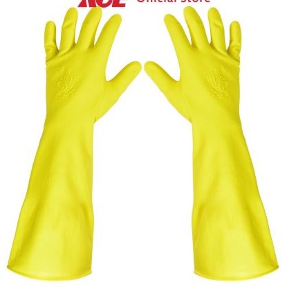 KI3 Ace Duraglove Sarung Tangan Panjang Latex Butterfly Ukuran S Kuning Latex Cleaning Hand Gloves C