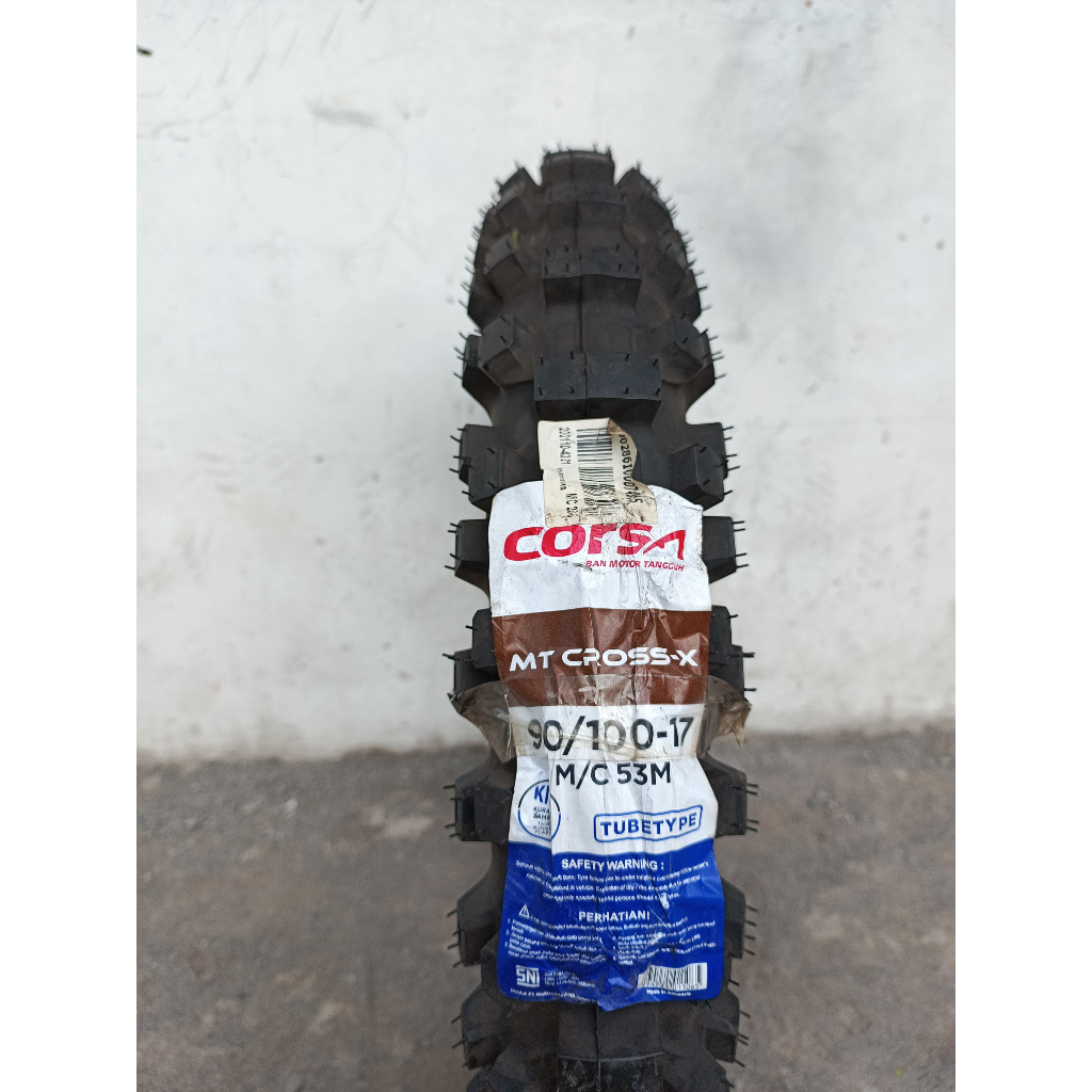 Ban Belakang Motor Trail Ring 17 Ban Luar Offroad Trabas Corsa MT Cross 90/100-17 Tubetype