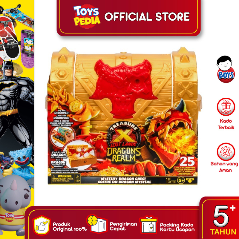 Mainan Treasure X Lost Lands S2 Dragon's Realm Mystery Treasure Chest