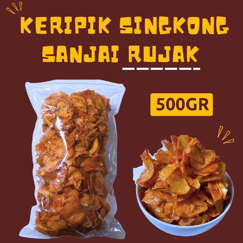 

Sanjay Kripik Keripik Singkong Rasa Balado Rujak Lengket Melted Pedas Manis Viral 500 gram