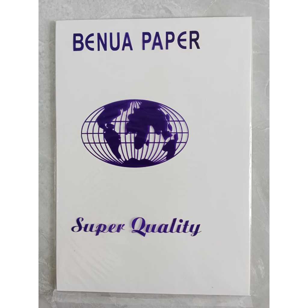 

KERTAS STIKER A4 BENUA PAPER GLOSSY / MENGKILAP (1 PACK 20 LEMBAR)