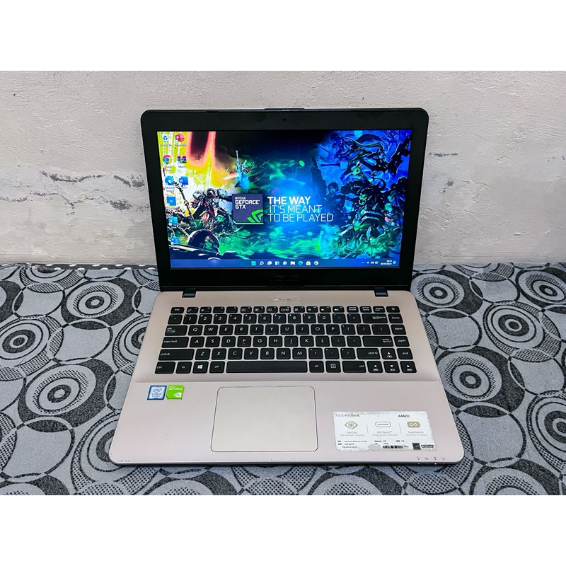 Laptop Gaming Editing Asus Vivobook A442U Intel Core i5-8250U 8Th Generasi Ram 8GB DDR4 Ssd 256GB HD