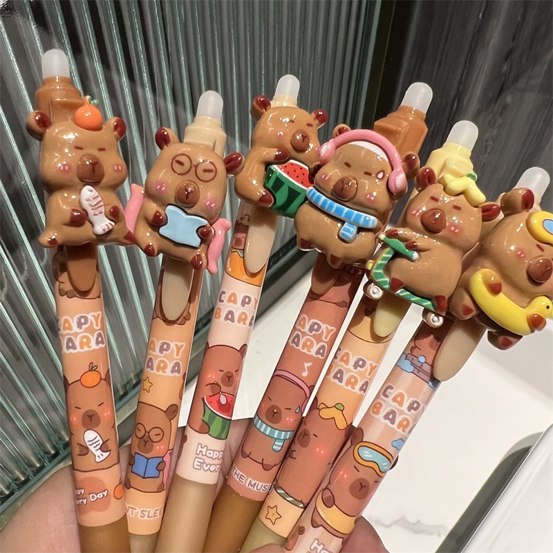 

HS - PULPEN PENGHAPUS CAPYBARA | PEN PENGHAPUS TINTA HITAM | PULPEN PENGHAPUS | ERASABLE PEN CLICK | PULPEN PENGHAPUS CETEK | CAPYBARA | LABUBU | SANRIO | KUROMI | POMPOMPURIN | CINAMORROL | MELODY | HK