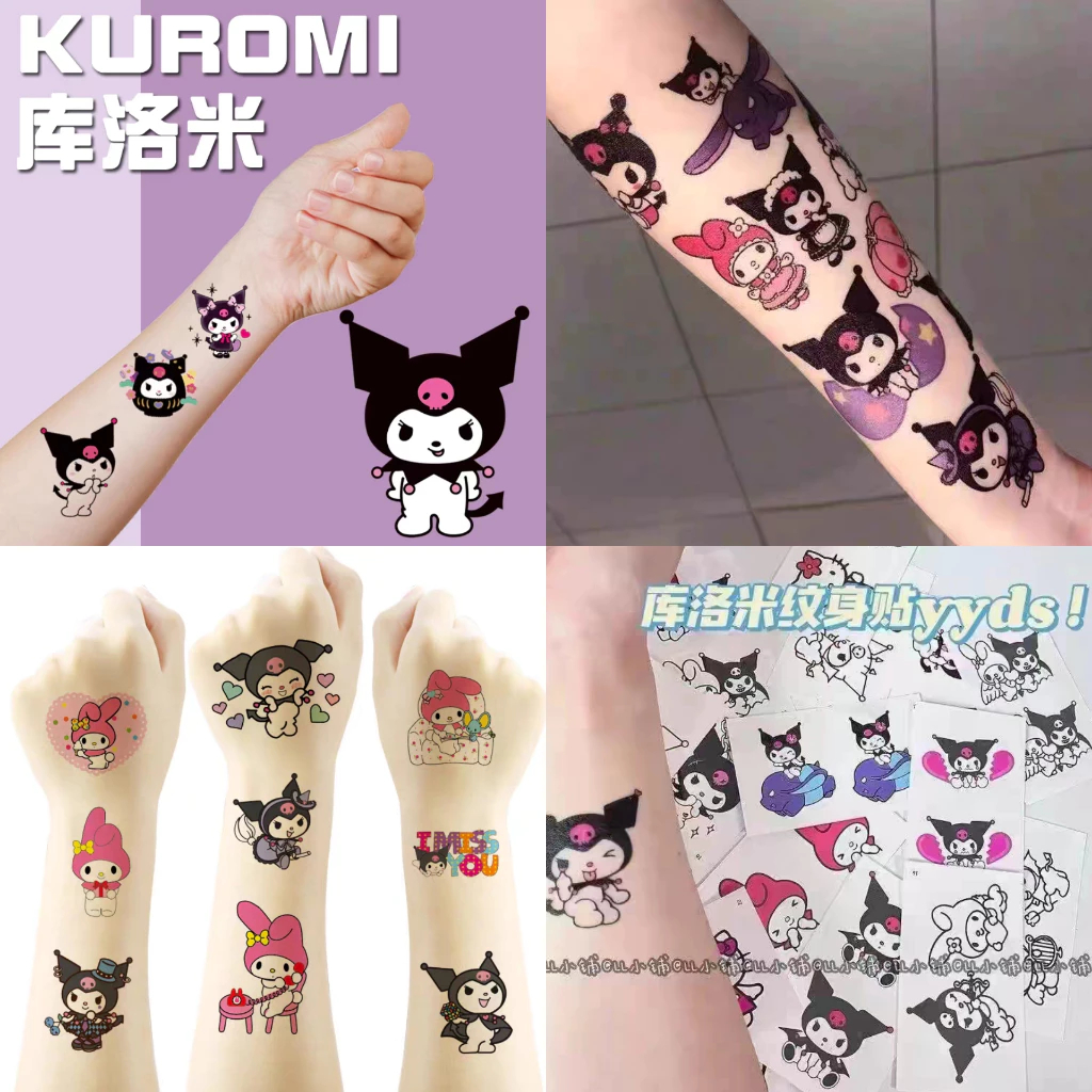 [ BISA COD] TATTOO LABUBU TEMPORER (Sticker Melody Tato Sanrio Anak Kids Mainan Stiker Kuromi Akseso