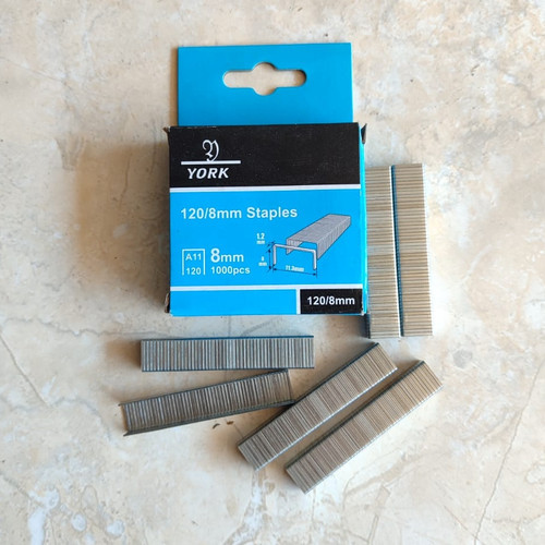 

Isi Staple Gun / Hekter York 120/80mm Staples per box 1000pcs Anak Hekter Tembak