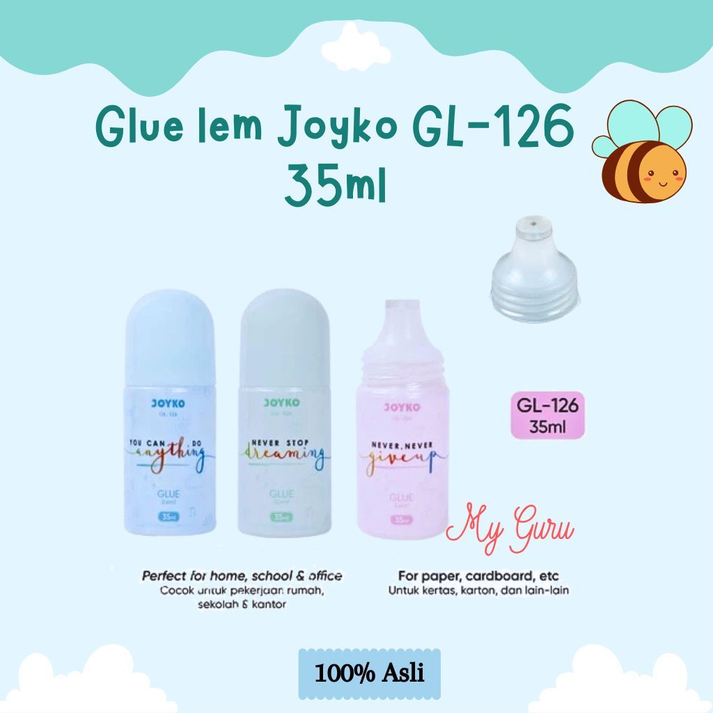 

[PCS] LIQUID GLUE LEM KERTAS CAIR JOYKO GL-126 35ML / LEM GLUE / LEM KERTAS