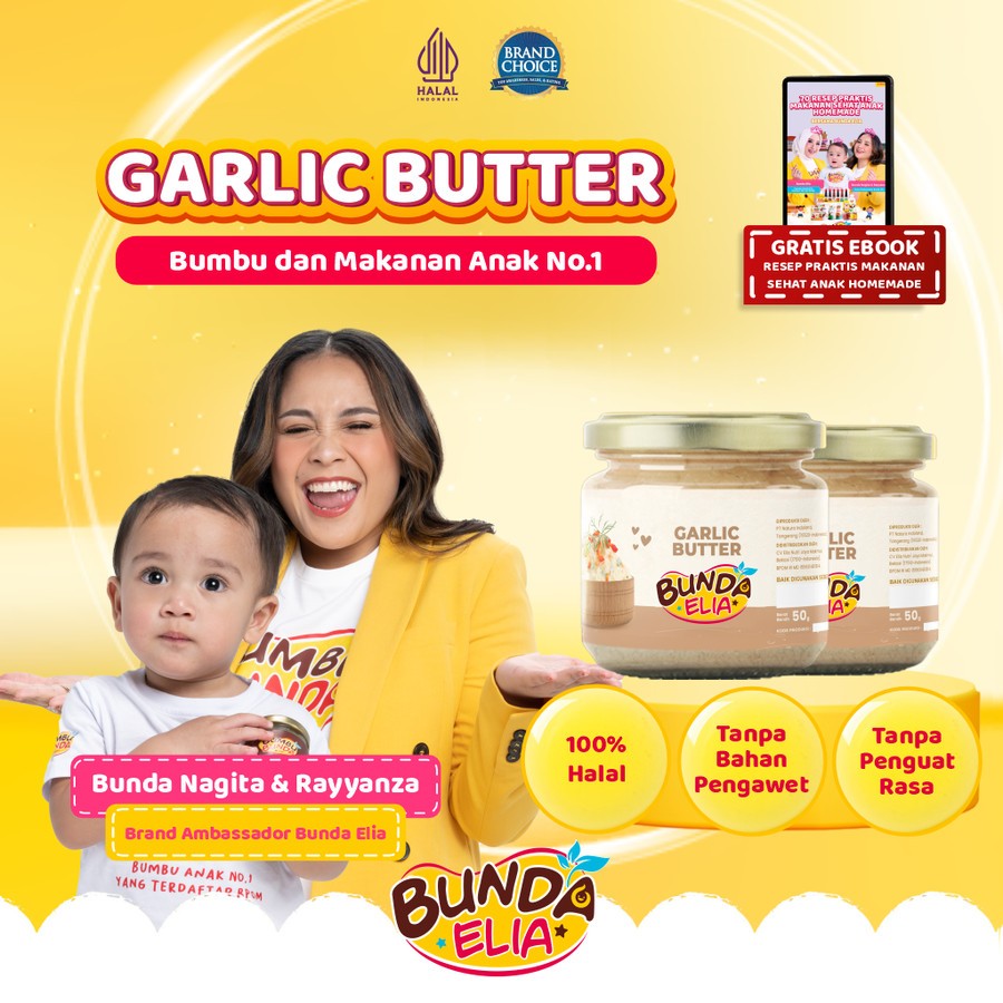 

Bumbu Bunda Elia Garlic Butter Non MSG Non Pengawet