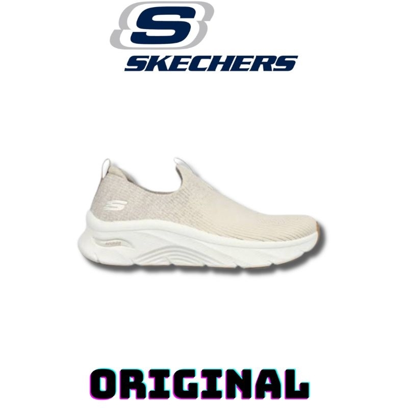 Sepatu Skechers Arch Fit D'lux Key Journey Natural Women's ( 149684/NAT ) Original