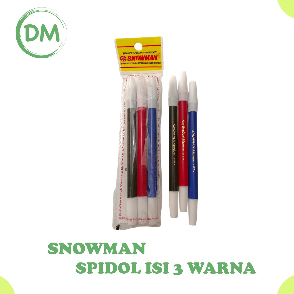 

Spidol Warna SNOWMAN 3 Warna