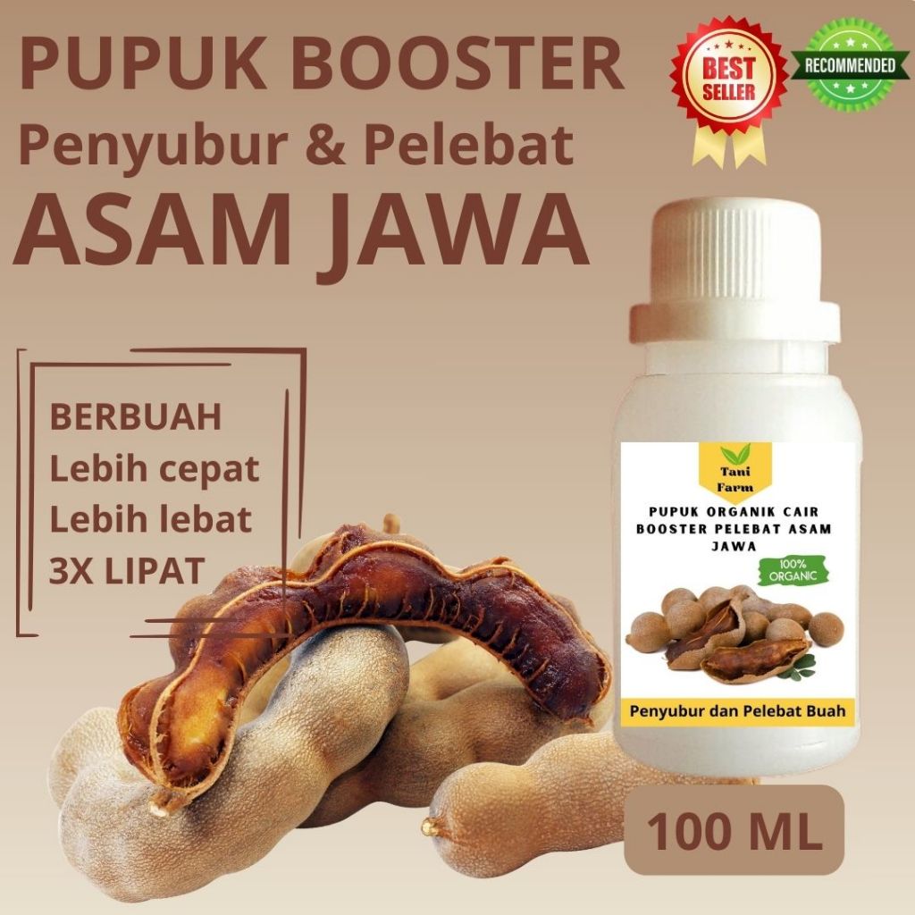 RTF Pupuk Organik Cair Pupuk Asam Jawa  100 ml / Pupuk Pelebat Asam Jawa / Pupuk Booster Asam Jawa